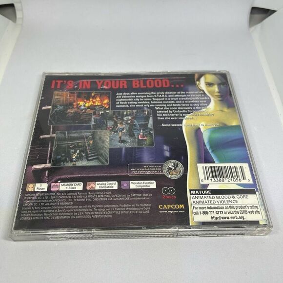 Resident Evil Lot Resident Evil 1 and RE3 Nemesis with Dino Crisis Demo PlayStat - Picture 7 of 7